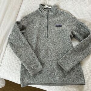 Patagonia Women's Better Sweater 1/4 Zip Pullover - Birch white, small